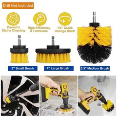 Drill Brush Cleaning Set for Car Detailing Carpet Upholstery Boat Seats