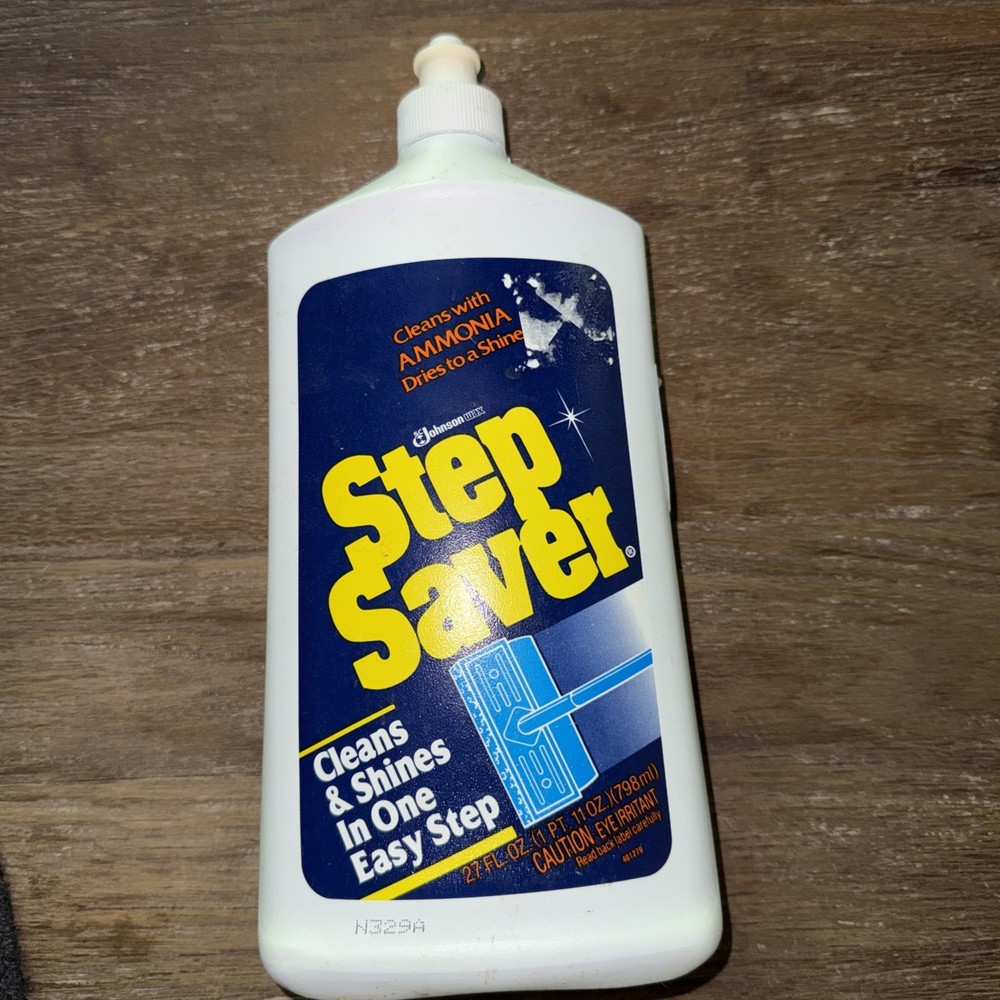 Johnson Wax Step Saver Clean & Shine Floor Care New Old Stock 1988 Vintage Prop