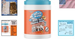 Gentle 90 Count Coconut Cleaning Wipes for Deep Cleaning Kitchens & Bathrooms