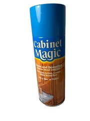 Vtg Original Cabinet Magic Cleaner Wood Polish 13oz 11.8 oz total wt Blue cap