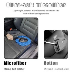 Car Dash Duster Brush Soft Microfiber Car Cleaning Brush with Anti Skid Handle