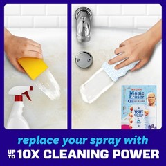 Magic Eraser Sponge Bathroom Shower & Tub Cleaner Soap Scum Remover Bathroom
