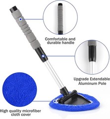 Extendable Car Window Glass Wiper Cleaner Brush Windshield Cleaning Tool Kit