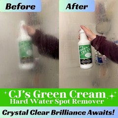 water spot remover glass CJ’s green cream Hard Water Spot Remover 32oz