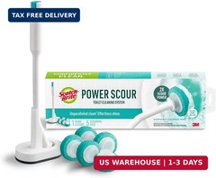 Scotch-Brite Power Scour Toilet Cleaning System, Toilet Bowl Cleaner with Dispos