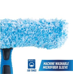 2-in-1 Window Cleaning Tool – 10″ Squeegee & Scrubber for Home & Commercial Use,