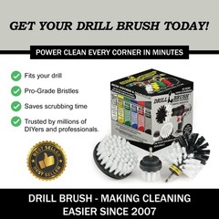 Car Detailing Kit Interior Cleaner Brush Set 3 Piece Drill Brush Cleaning Tool A