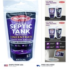 Roebic K-37-BAG Granular Septic Tank Treatment Concentrate, 12-Ounce