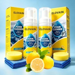 ELOVAIN 4-in-1 Multi Enzyme Foam Cleaner Multi Surface For Car Kitchen Bathroom