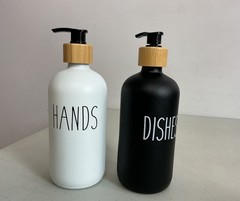 Soap Dispenser Set of Two Bottles New
