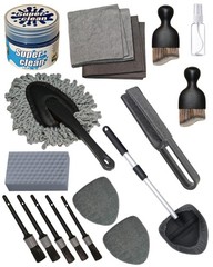 18-Piece Car Interior Detailing Kit – All-in-One Cleaning Tools & Accessories