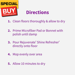 Shine Refresher Floor Polish Renews Shine On Newer And Recently Restores Floors