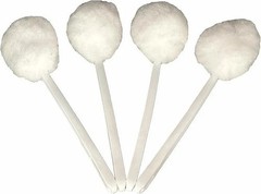 Bowl Brush Toilet Cleaning Brush Set Soft Polyester Head 15×5 inches White (4…