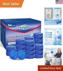 54 Pack Pine Scented Toilet Bowl Cleaner Tablets – Effortless Daily Freshness