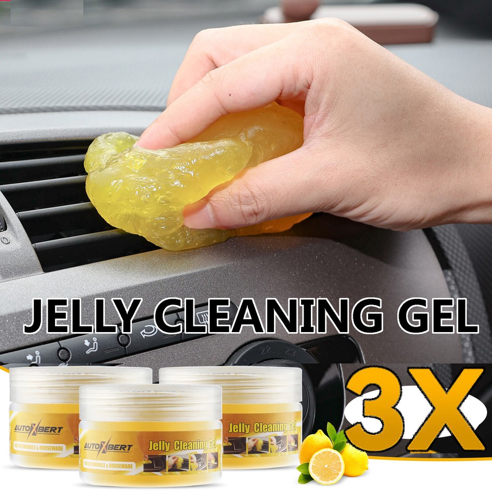 3X Cleaning Gel Car Interior Detailing Dust Remover Cleaner Brush Keyboard Putty