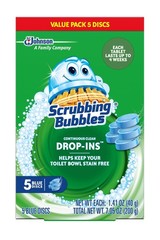 Scrubbing Bubbles Continuous Clean Toilet Drop-Ins, 5 Count (Pack of 1), Blue