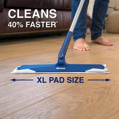 Hardwood Floor Disposable Wet Cleaning Pads, Lavender Scent, (12-Count)