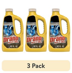 3 pack) Max Gel Drain Clog Remover, Commercial Line, 42 fl oz
