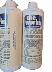 Old Formula! THE WORKS Toilet Bowl Cleaner Full 70’s 2-32 Oz Bottle Value