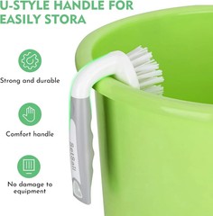 SetSail Heavy-Duty Scrub Brush 2 Pack Stiff Bristles for Shower Bathroom Kitchen