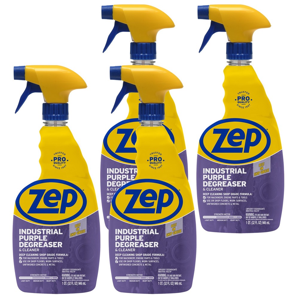 Zep Industrial Purple Cleaner and Degreaser Concentrate – 32 oz (Case of 4)