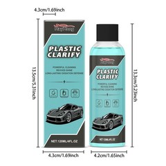 Plastic Clarify for Cars,Car Plastic Restorer,Waterless Spray Wax,Detailer For