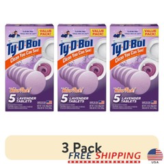 5 Pack Lavender Automatic Toilet Bowl Cleaner Tablets Indoor Odor Control Fresh