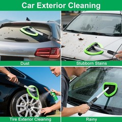 Windshield Cleaner Tool – Car Interior Window Cleaning Kit with Extendable Ha…