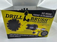(QTY 5) Drill Brush Black Ultra Stiff Bristle Nylon Scrubbing Brush for Drill