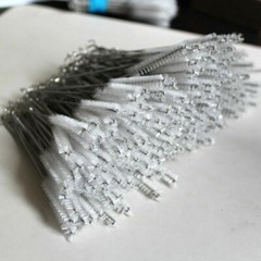 100Pcs Nylon Stainless Steel Cleaner Cleaning Brush for Tobacco Pipe Airbrush