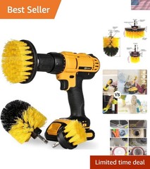 3 Pack] Auto Detailing Drill Brush Set, Wheel Cleaner Brush, Car Cleaner Wash…
