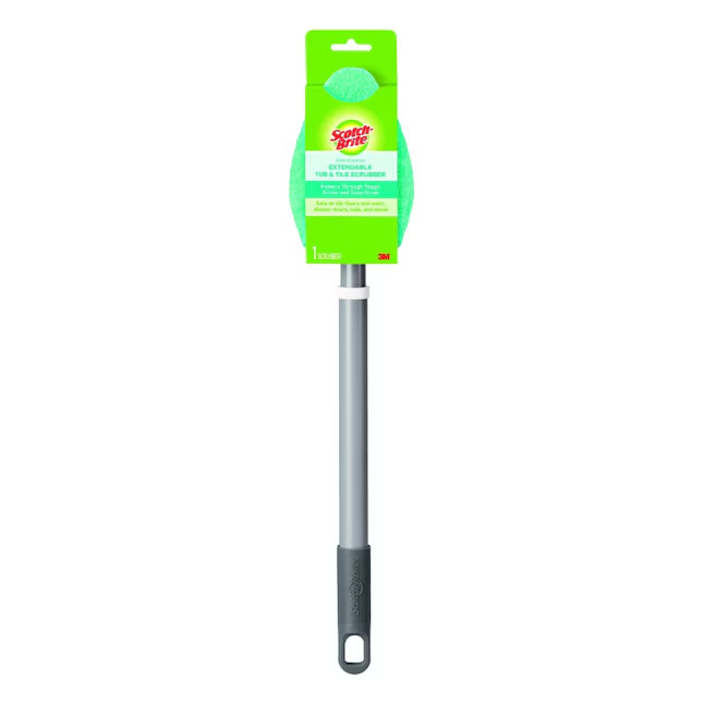 Scotch-Brite Shower Scrubber Poly fiber Stiff Tile and Grout Brush