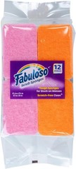 Scratch-Kitchen Dish Sponges, Rainbow Cellulose Scrubber Sponge with Scouring