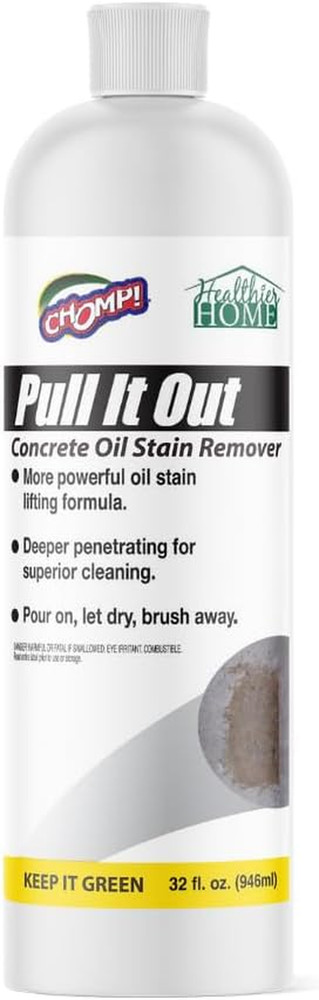 Chomp Pull It Out Oil/Stain Remover for Concrete, Grease, Remover for Garage ..