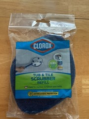 CLOROX Tub & Tile Scrubber REFILL Pad Triangle Antimicrobial Bathroom NEW