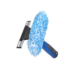 Professional Connect and Clean 2-in-1 Squeegee and Scrubber, 6” Window Cleani…