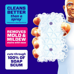 Mr. Clean Magic Eraser Bathroom Cleaner Lavender 2-in-1 Soap Scum, 7 Count