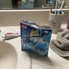 1 Pack 4-in-1 Rim Hanger Toilet Cleaner, Sapphire Waters, 1.76 fl oz (50 g)
