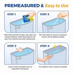 Toilet Tank Cleaner – 6-Uses. Removes Rust Minerial Deposits Hard Water Stain…