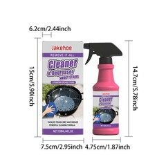 Fast-Acting Heavy-Duty Grill Degreaser Spray, 120ml BBQ Grill Degreaser Cleaner