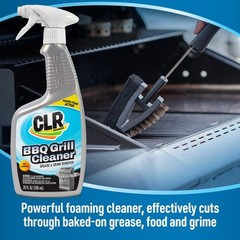 CLR Grill Cleaner Spray 26 Fl Oz Powerful Foaming Degreaser for BBQ Surfaces