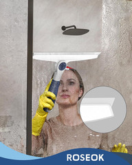 Shower Squeegee, Silicone Squeegee for Glass Doors with Hook | for Bathroom, Win