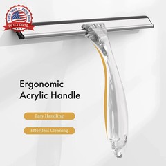 AmazerBath Shower Squeegee for Glass Doors, All-Purpose Squeegee with Suction Ho