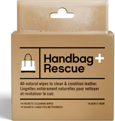 Handbagrescue All-Natural Cleaning Wipes. Remove Dirt & Surface Stains & Conditi