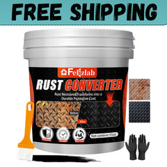 2-In-1 Rust Converter & Metal Primer, 35 Floz Automotive Rust Remover Paint for