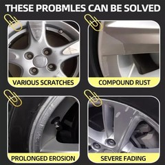80g Rim Renewal Paste Car Wheel Hub Polishing Paste Wheel Scratch Repair Wax