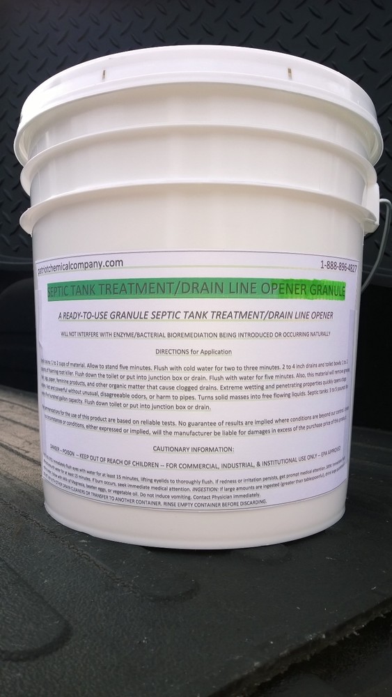 PATRIOT CHEMICAL SALES 50LBS SEPTIC TANK TREATMENT DRAIN CLEANER OPENER GRANULES
