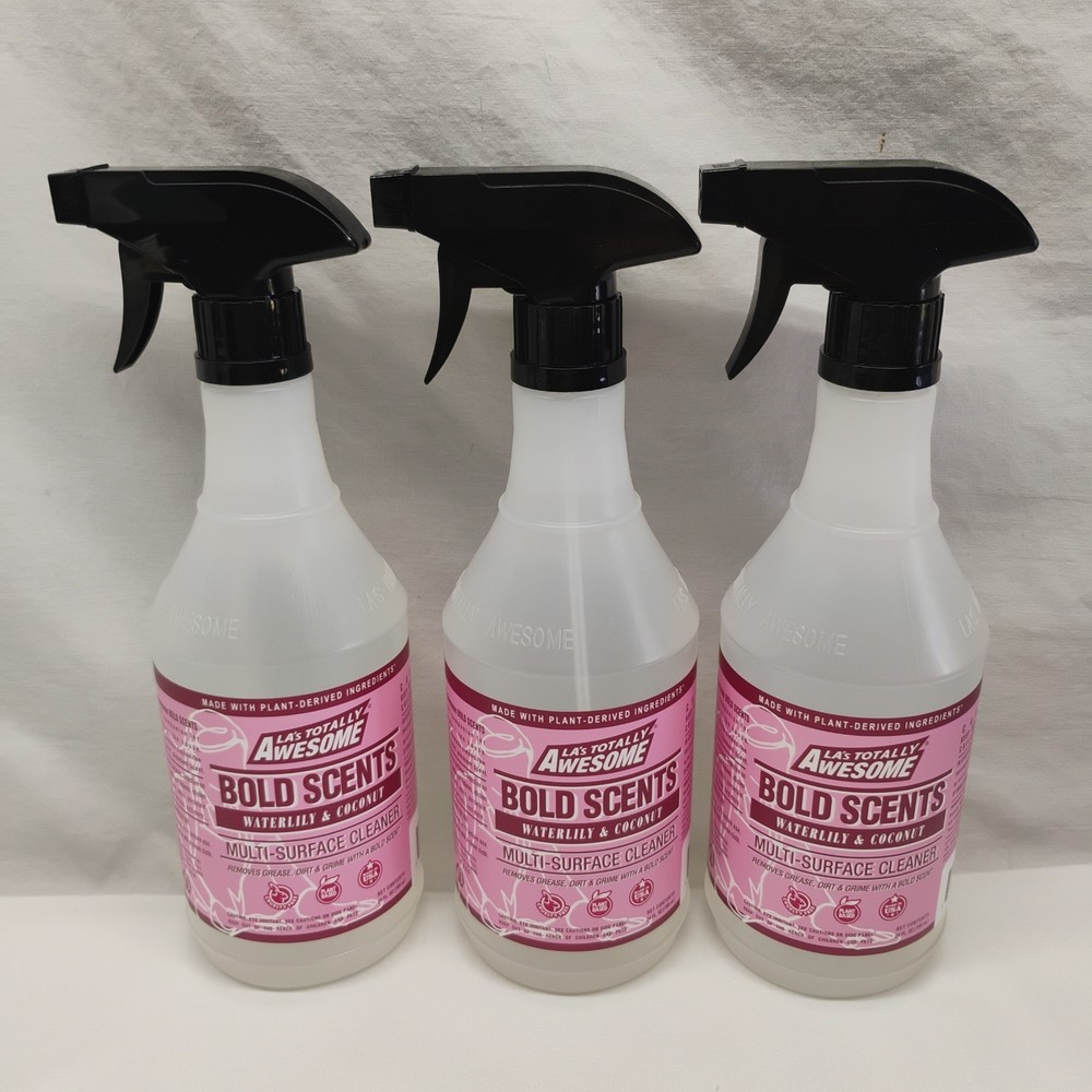 3 Pk Totally Awesome Plant-Based Cleaner Removes Grease & Grime 24 Oz Waterlilly