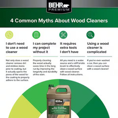 1 Gal. All-In-One Wood and Deck Cleaner: Powerful Cleaning Solution