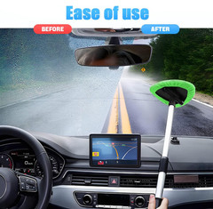 Windshield Cleaning Tool Car Window Cleaner Windshield Cleaner w/6 Reusable Pads